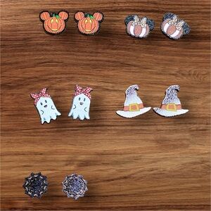 5 pair Halloween stud earrings bundle